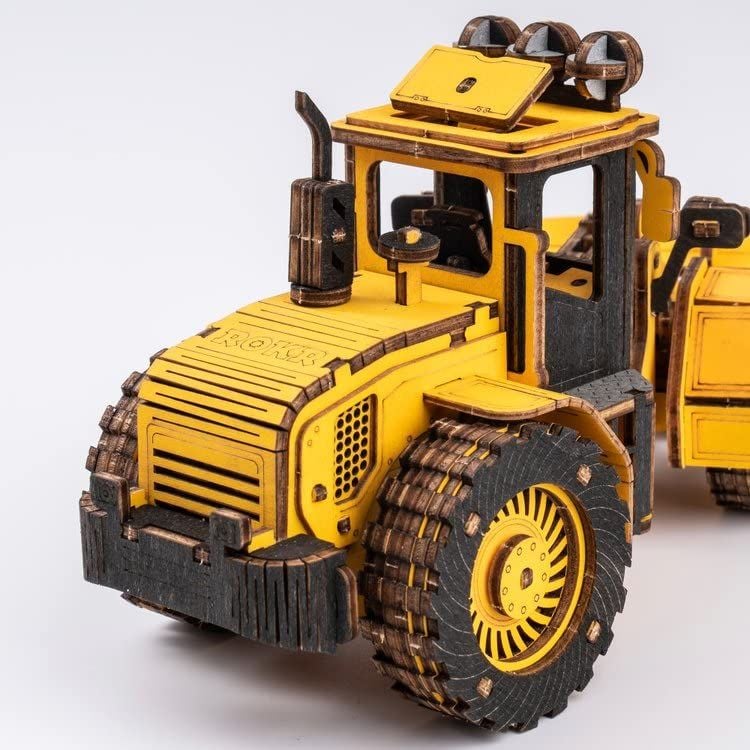  Mô Hình Gỗ 3D Lắp Ráp ROBOTIME ROKR Xe Máy Ủi (211 mảnh, Bulldozer) TG509K – WP248 