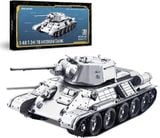  Mô Hình Kim Loại 3D Lắp Ráp Piececool Xe Tăng Chiến Đấu T-34/76 (Tỉ Lệ 1:48, 308 mảnh, T-34/76, 308 mảnh, Medium Tank) HP358-SK - MP1231 