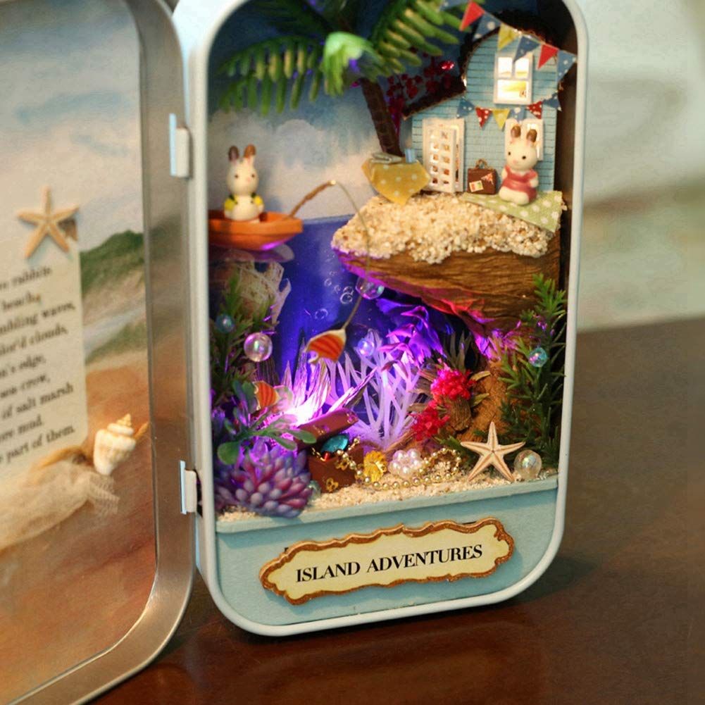  Mô Hình Gỗ 3D Lắp Ráp CUTE ROOM Island Adventures (100 mảnh Box Theatre)  Q002 – WP191 