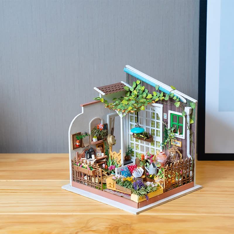  Mô Hình Gỗ 3D Lắp Ráp ROBOTIME DIY Dollhouse Nhà Tí Hon (221 mảnh, Miller's Garden) DG108 – WP043 