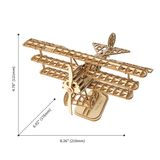  Mô Hình Gỗ 3D Lắp Ráp ROBOTIME Máy Bay (145 mảnh, Bi-Plane) TG301 – WP051 
