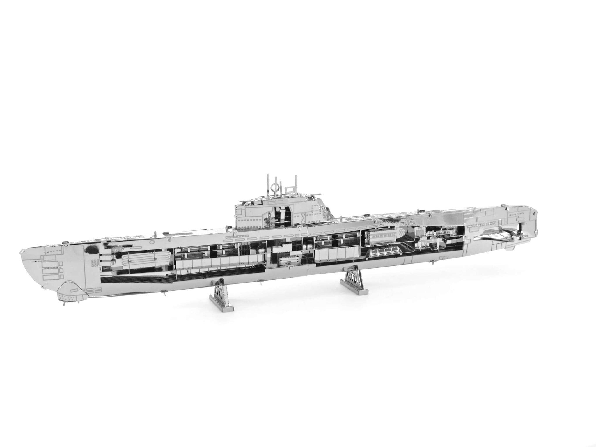  Mô Hình Kim Loại Lắp Ráp 3D Metal Head Đoàn Tàu Ngầm (99 mảnh, German U-Boat XXI) – MP1000 