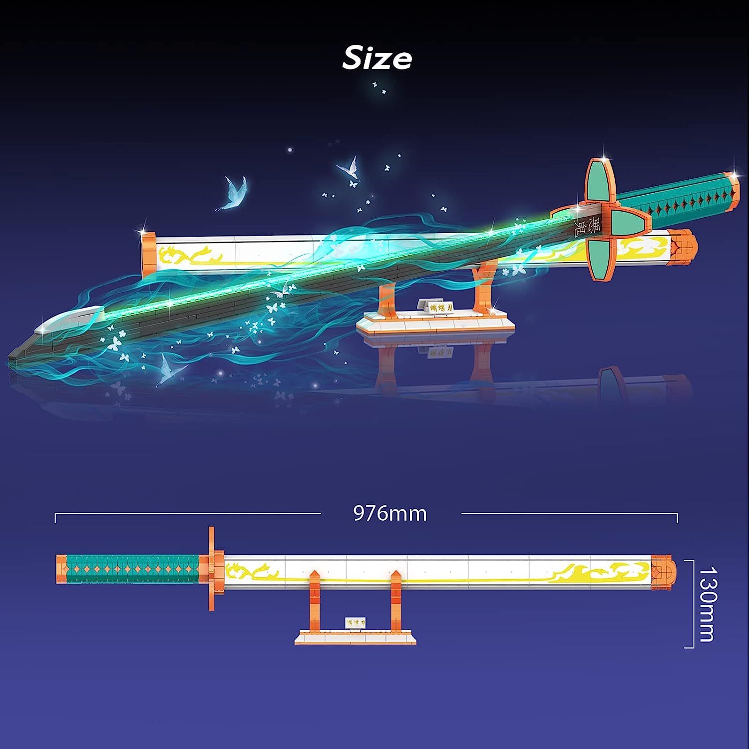  Mô Hình Nhựa 3D Lắp Ráp TEC CREATOR Thanh Kiếm Kochou Shinobu (782 mảnh, Kimetsu No Yaiba) DK1512 - LG0163 