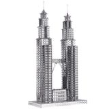  Mô Hình Kim Loại Lắp Ráp 3D Piececool Tháp Đôi (38 mảnh, Petronas) HP006-S – MP379 