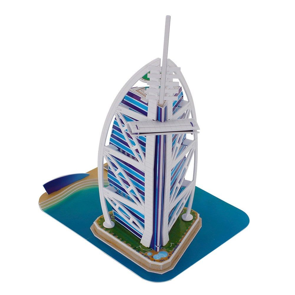  Mô Hình Giấy 3D Lắp Ráp CubicFun Khách Sạn 7 Sao Burj Al Arab (46 mảnh, Burj Al Arab) C065h - PP079 