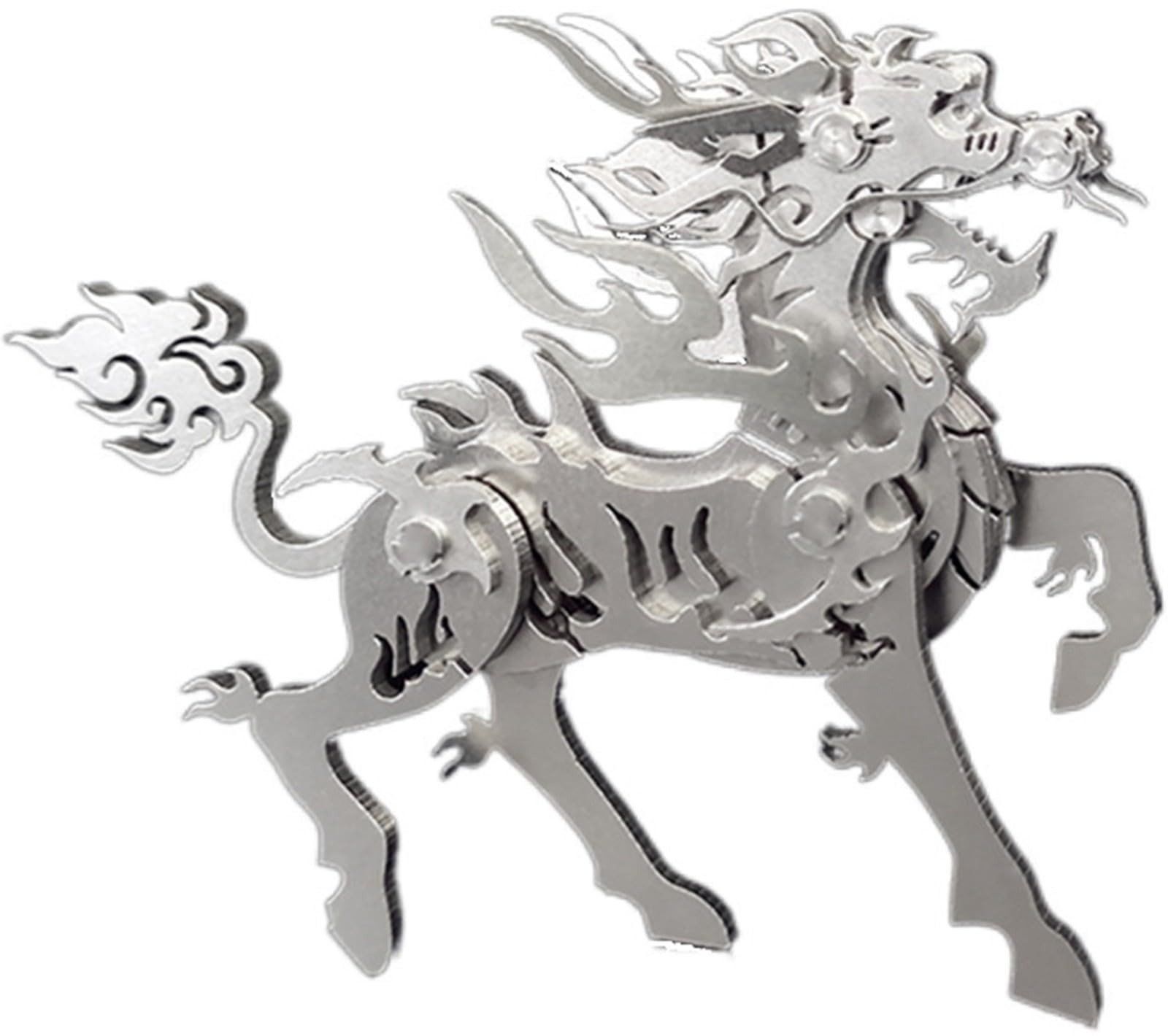  Mô Hình Kim Loại Lắp Ráp 3D Steel Warcraft Hỏa Kỳ Lân (20 mảnh, Fire Unicorn) - SW041 