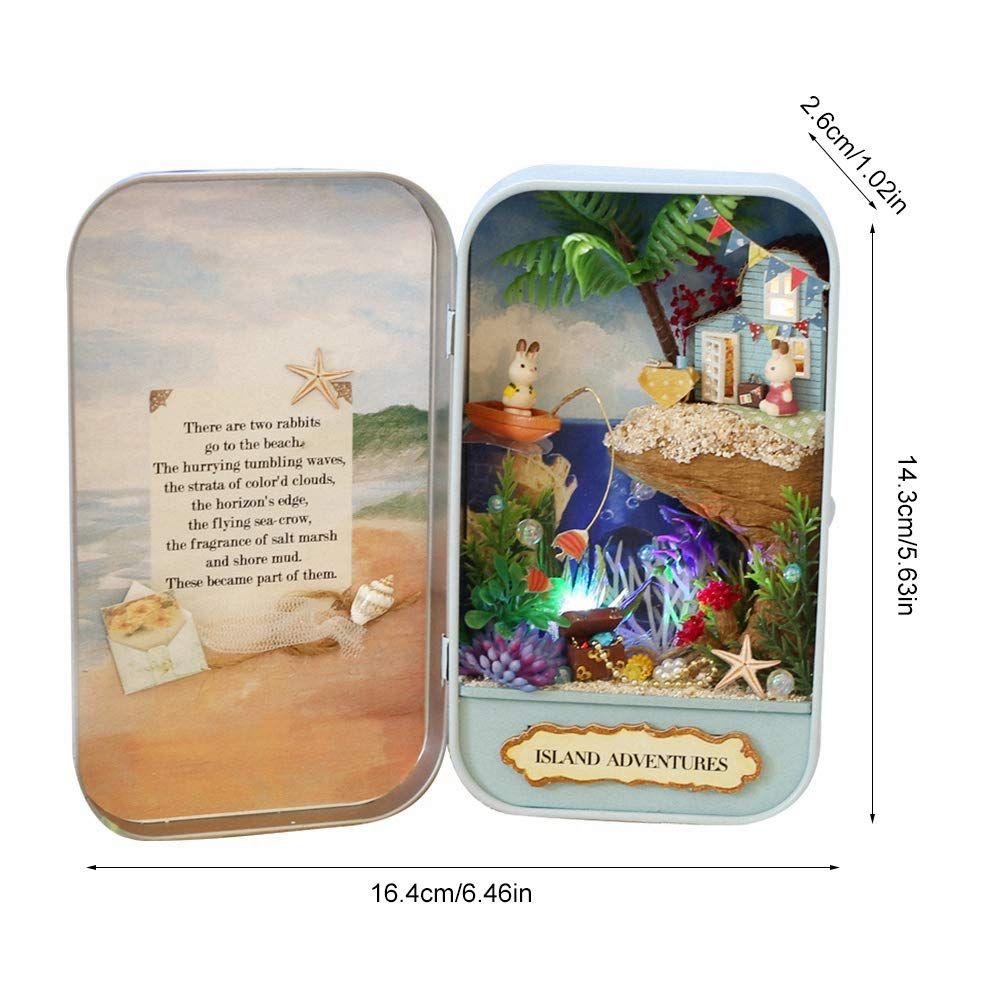  Mô Hình Gỗ 3D Lắp Ráp CUTE ROOM Island Adventures (100 mảnh Box Theatre)  Q002 – WP191 