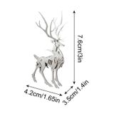  Mô Hình Kim Loại Lắp Ráp 3D Steel Warcraft Nai Sừng Xám Nhỏ (11 mảnh, Little Nightmare Deer) – SW001 