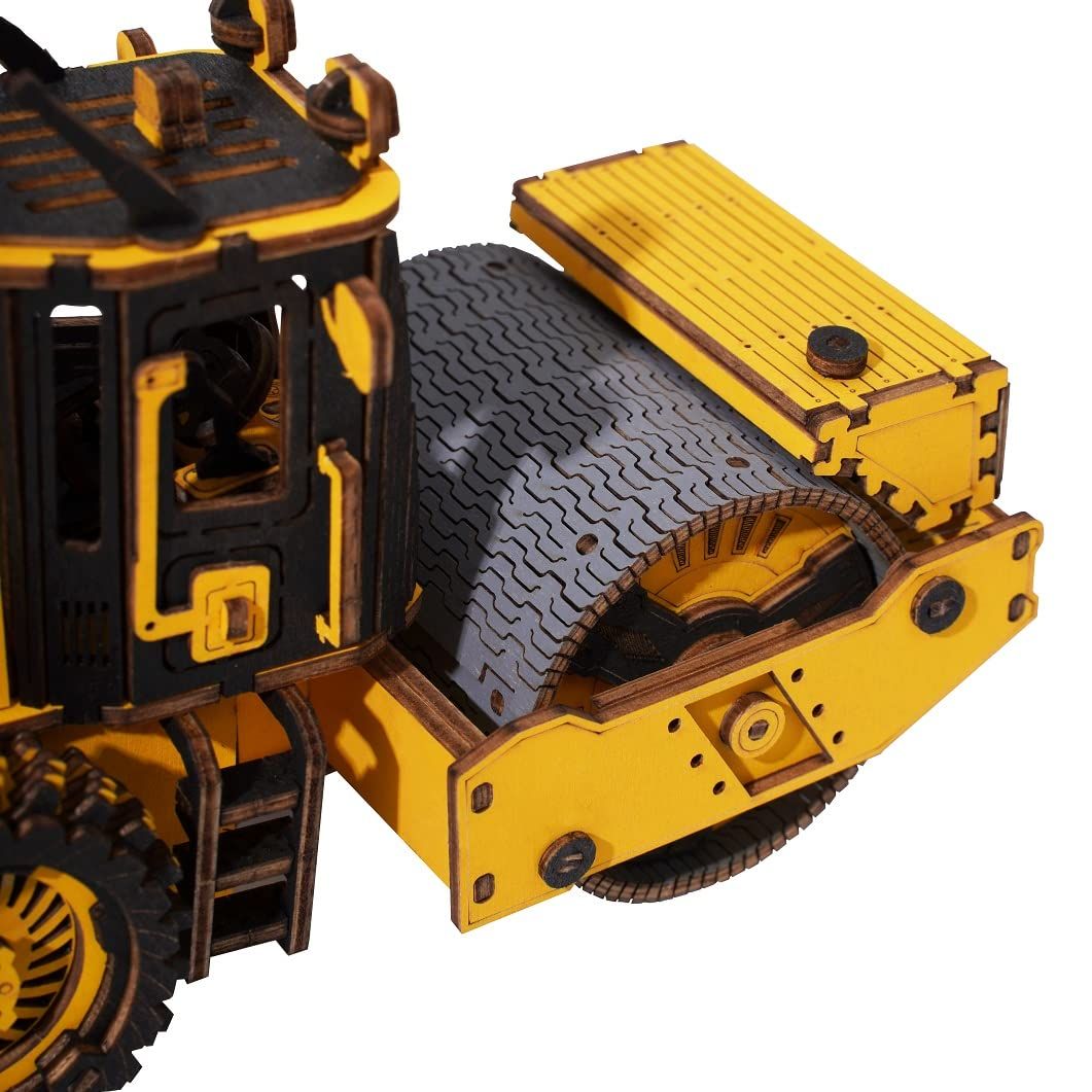  Mô Hình Gỗ 3D Lắp Ráp ROBOTIME ROKR Xe Lu (225 mảnh, Road Roller) TG701K – WP250 