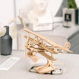  Mô Hình Gỗ 3D Lắp Ráp ROBOTIME Máy Bay (145 mảnh, Bi-Plane) TG301 – WP051 