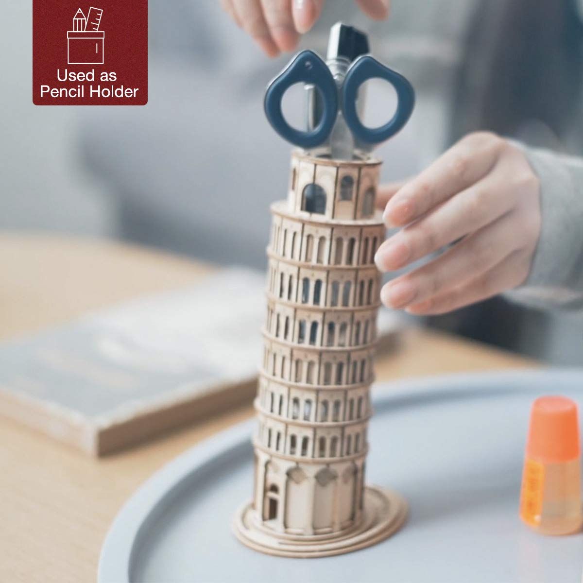  Mô Hình Gỗ 3D Lắp Ráp ROBOTIME Tháp Nghiêng Pisa (61 mảnh, Leaning Tower) TG304 – WP112 