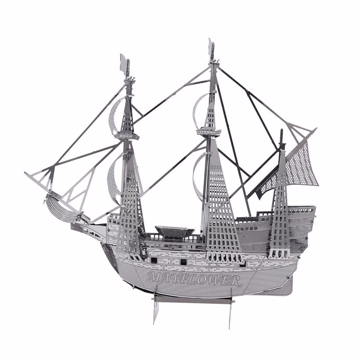  Mô Hình Kim Loại Lắp Ráp 3D Metal Mosaic Tàu Ngọc Trai Đen (59 mảnh, Black Pearl) – MP614 