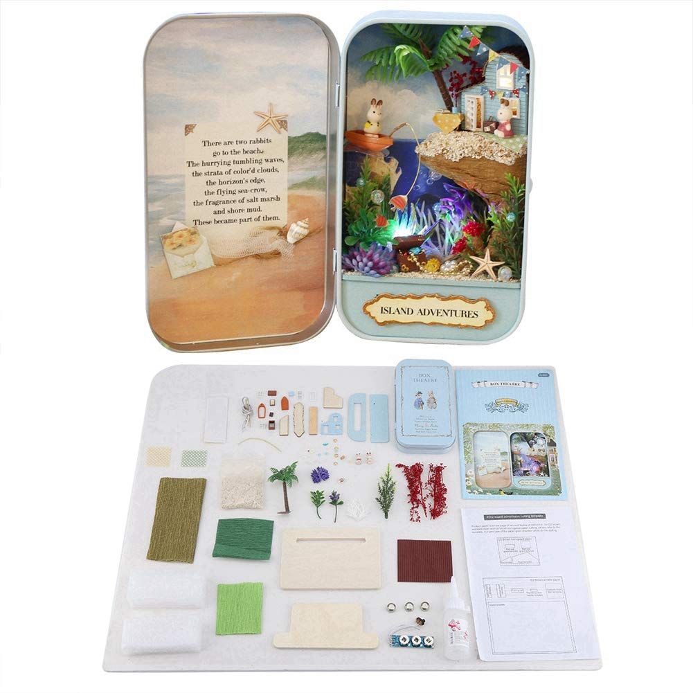  Mô Hình Gỗ 3D Lắp Ráp CUTE ROOM Island Adventures (100 mảnh Box Theatre)  Q002 – WP191 