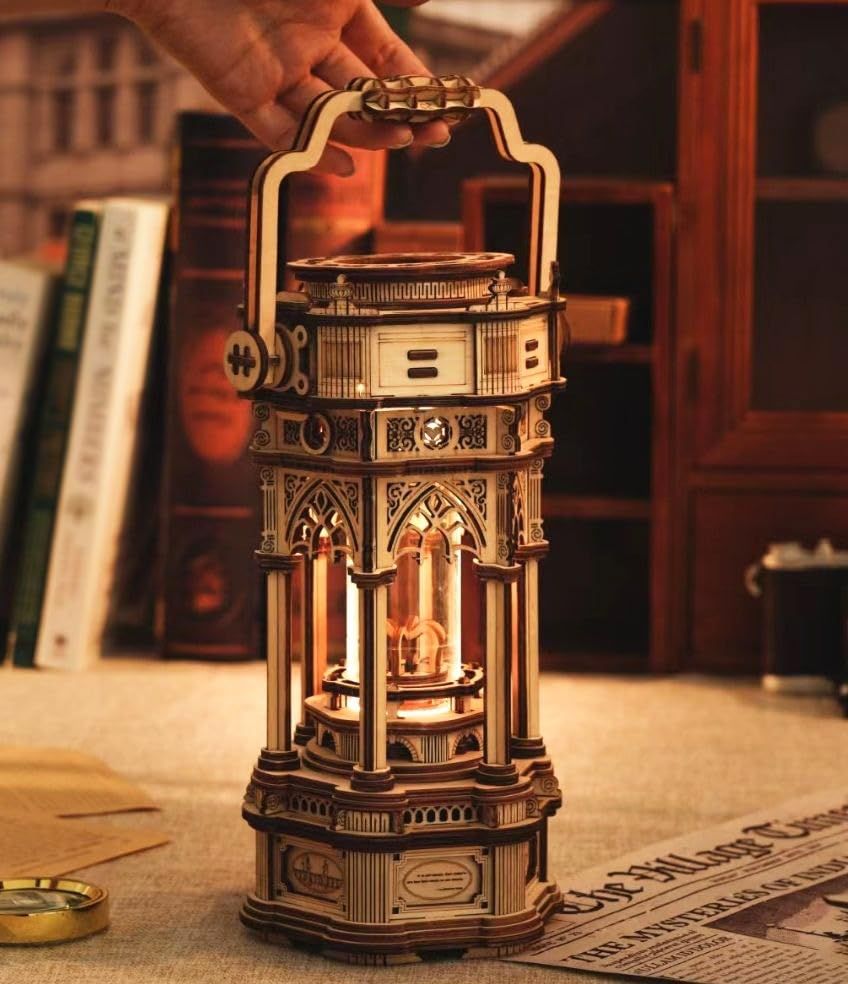  Mô Hình Gỗ 3D Lắp Ráp ROBOTIME ROKR Hộp Nhạc Lồng Đèn (210 mảnh, Victoria) AMK61 - WP196 