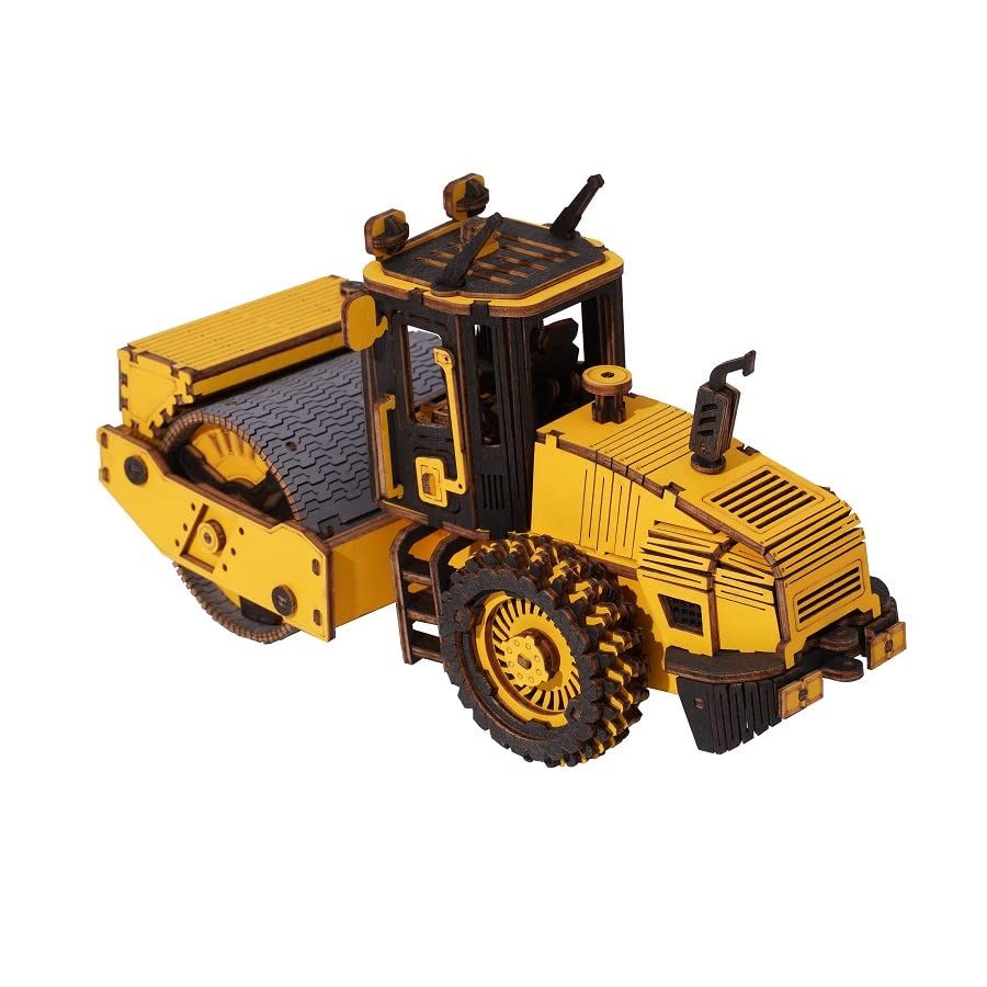  Mô Hình Gỗ 3D Lắp Ráp ROBOTIME ROKR Xe Lu (225 mảnh, Road Roller) TG701K – WP250 