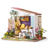  Mô Hình Gỗ 3D Lắp Ráp ROBOTIME DIY Dollhouse Nhà Tí Hon (340, mảnh Lily's Porch) DG11 - WP155 