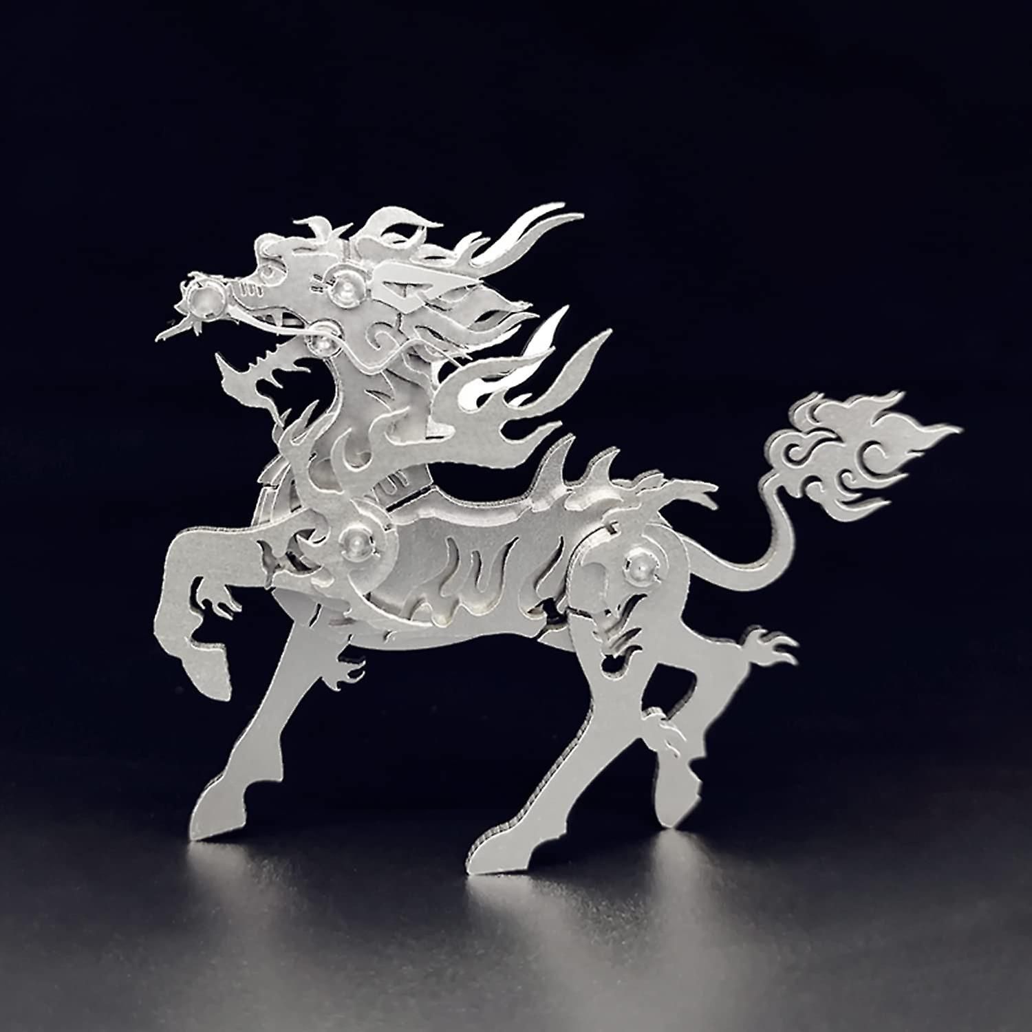  Mô Hình Kim Loại Lắp Ráp 3D Steel Warcraft Hỏa Kỳ Lân (20 mảnh, Fire Unicorn) - SW041 