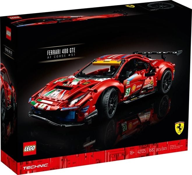  Mô Hình Nhựa 3D Lắp Ráp Siêu Xe Đua Ferrari 488 GTE AF Corse #51 (1677 mảnh) - LG0093 