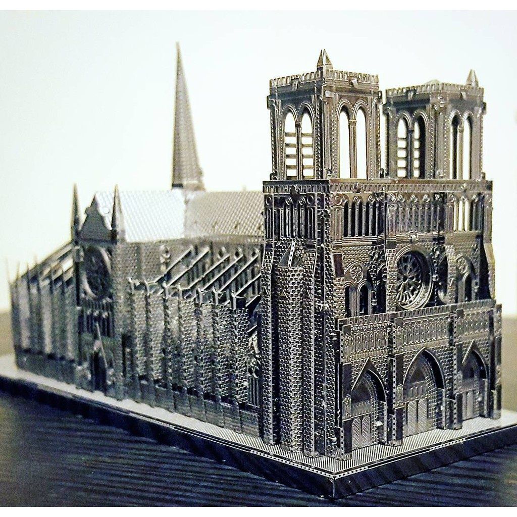  Mô Hình Kim Loại Lắp Ráp 3D Metal Mosaic Nhà Thờ Đức Bà Notre Dame De Paris – MP696 