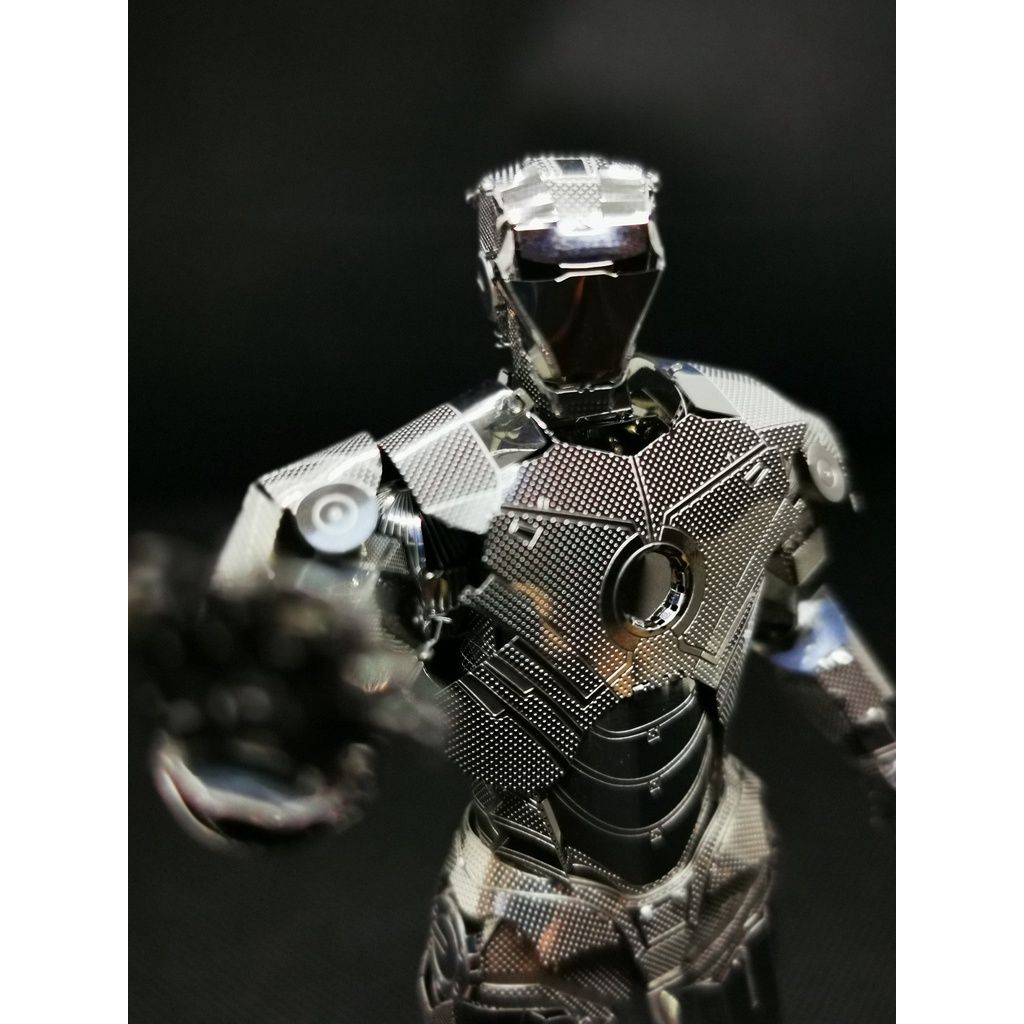  Mô Hình Kim Loại 3D Lắp Ráp Metal Mosaic Marvel Iron Man (100 mảnh, Silver Color) - MP1053 