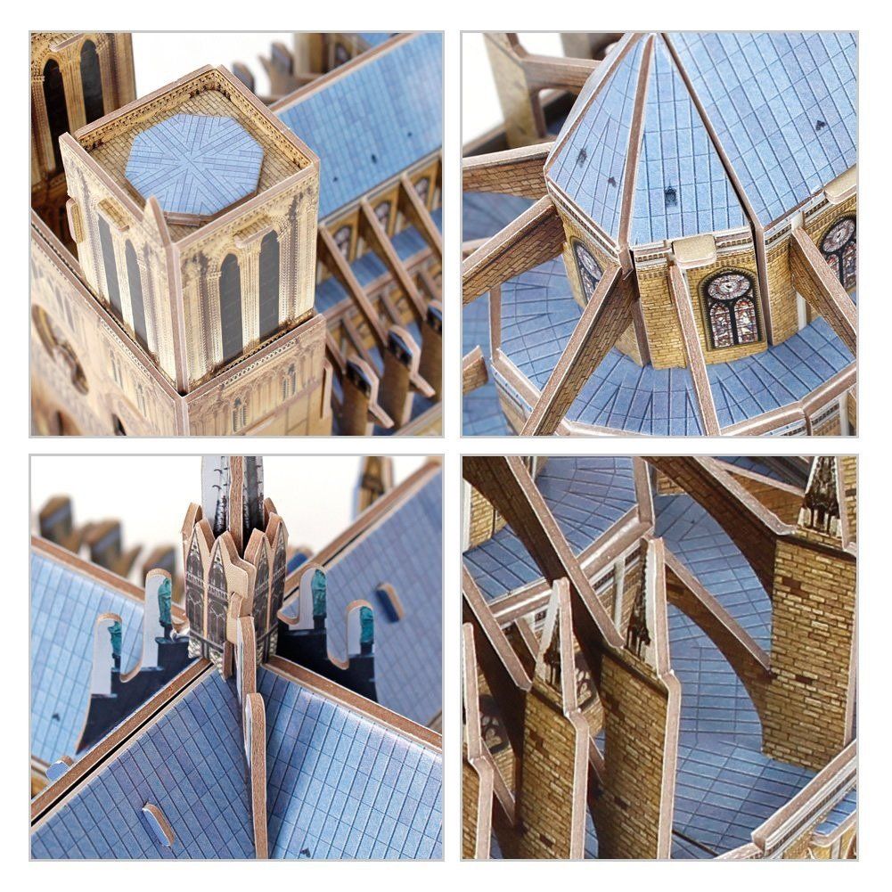  Mô Hình Giấy 3D Lắp Ráp CubicFun Nhà Thờ Đức Bà Paris (53 mảnh, Notre Dame De Paris) C242h - PP083 