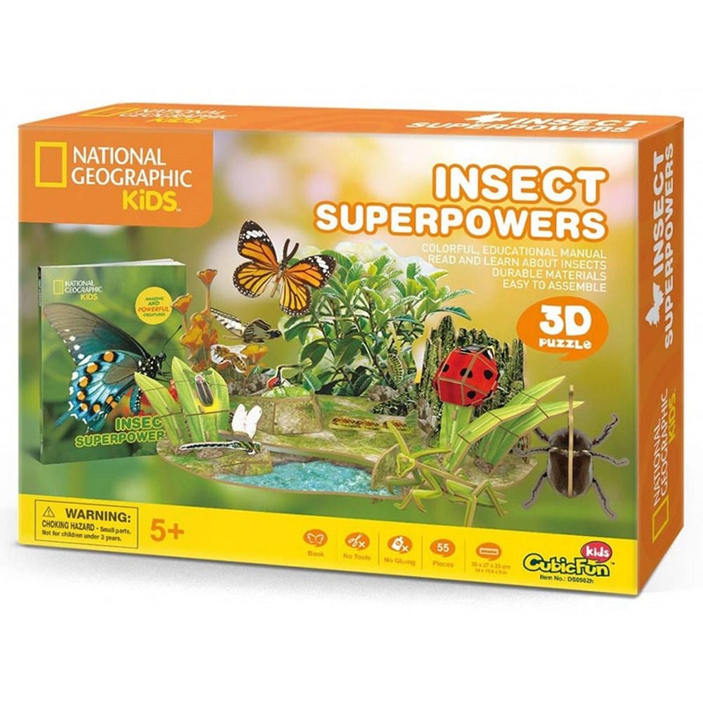  Mô Hình Giấy 3D Lắp Ráp CubicFun Sức Mạnh Của Côn Trùng (55 mảnh, National Geographic Insect Superpowers) DS0982 - PP055 