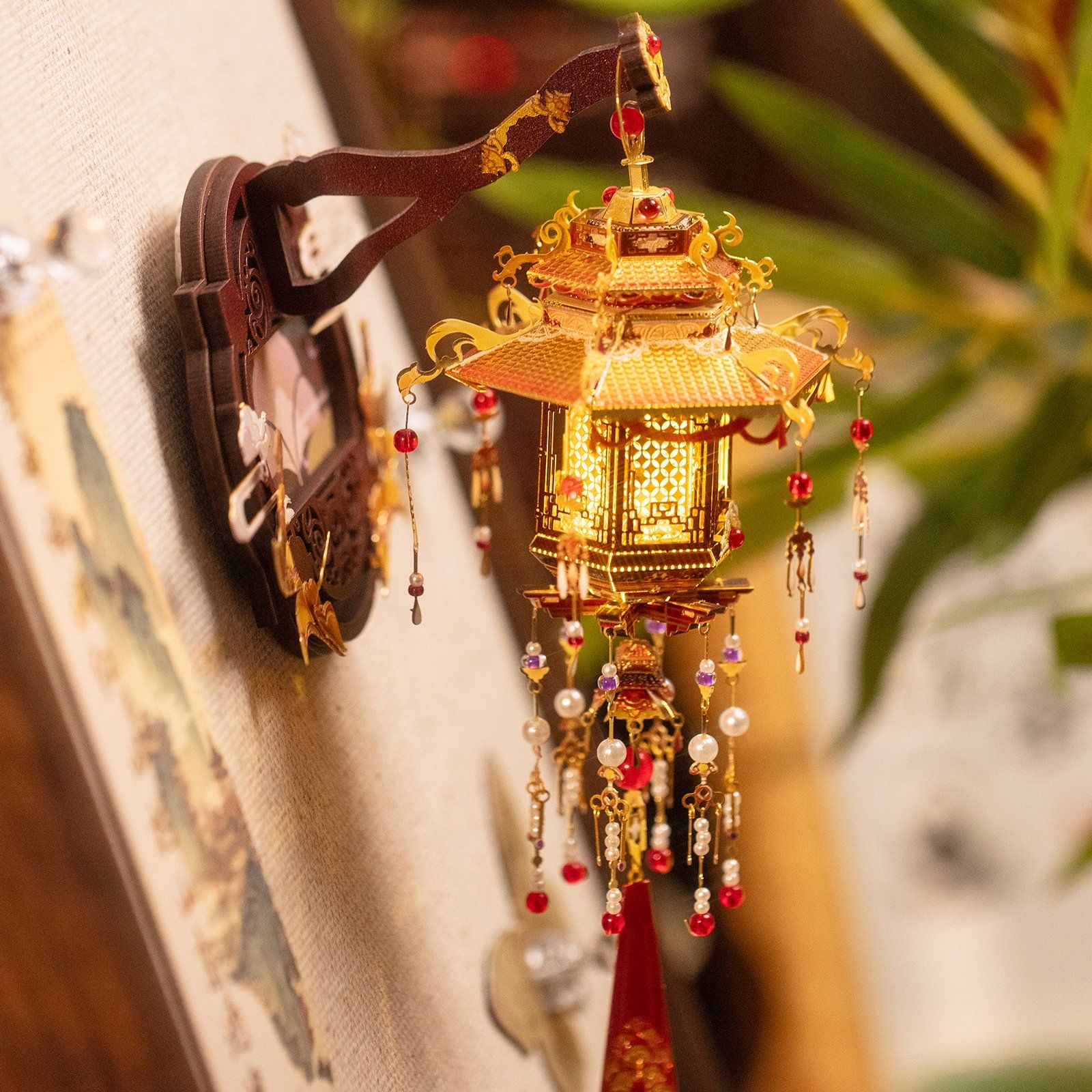  Mô Hình Kim Loại Lắp Ráp 3D MU Lục Thụy Linh Lung (116 mảnh, Palace Lantern, Có Đế) YM-N186-A – MP1284 