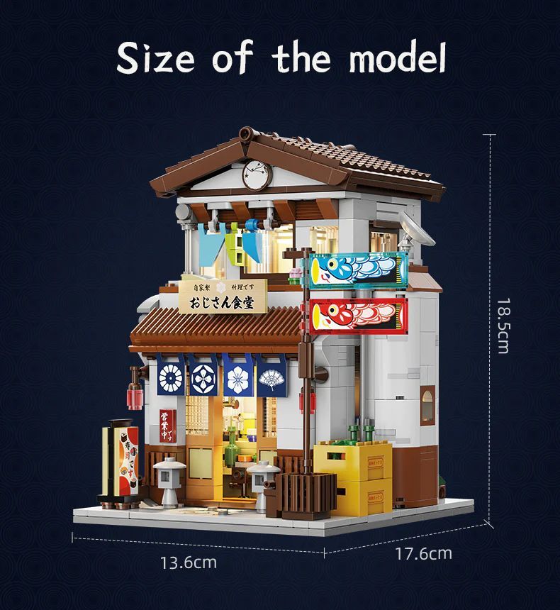  Mô Hình Nhựa 3D Lắp Ráp CaDA Quán Ăn Nhật Bản (861 mảnh, Japanese Restaurant) C66014W - LG0174 