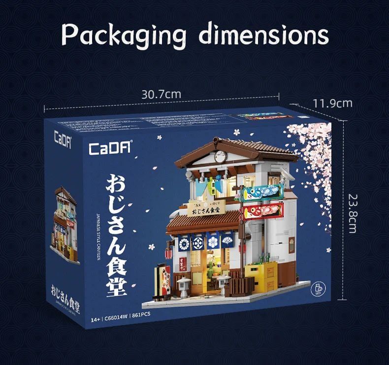  Mô Hình Nhựa 3D Lắp Ráp CaDA Quán Ăn Nhật Bản (861 mảnh, Japanese Restaurant) C66014W - LG0174 