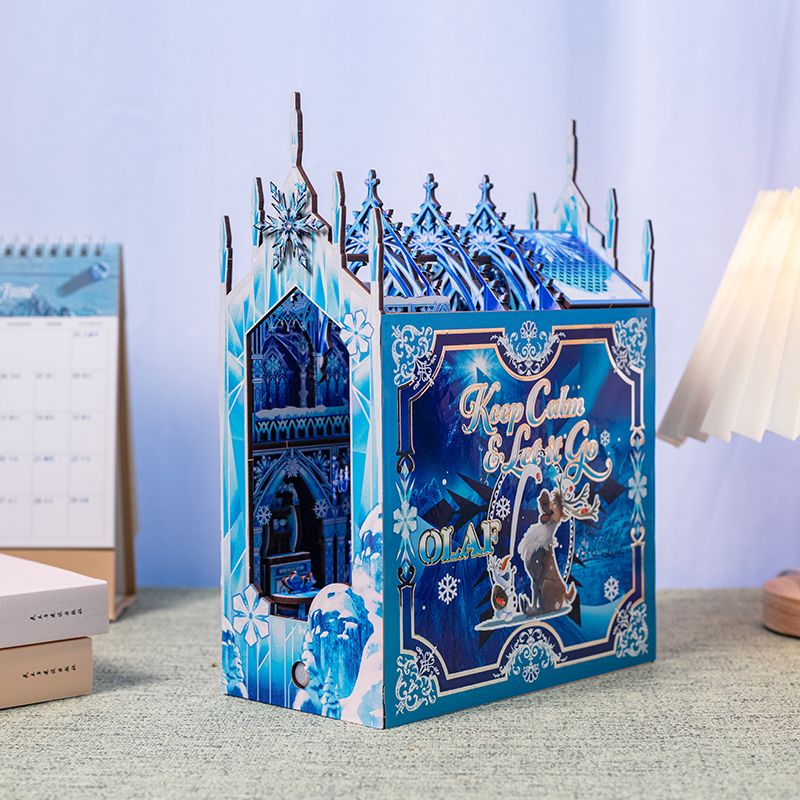  Mô Hình Gỗ 3D Lắp Ráp MU Book Nook Disney Frozen Elsa và Anna (158 mảnh) MY-L025B - WP265 