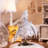  Mô Hình Kim Loại Lắp Ráp 3D MU Váy Cưới Cô Dâu (71 mảnh, Đế Mica Đen, Bridal Veil & Dress) YM-N174-A – MP1242 
