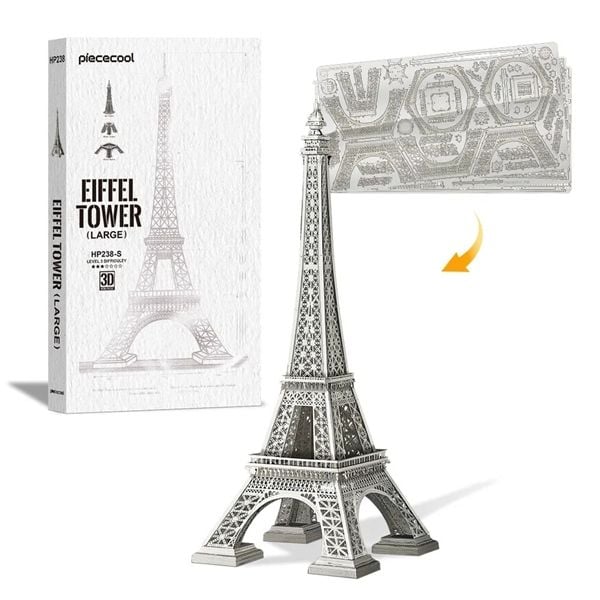  Mô Hình Kim Loại 3D Lắp Ráp Piececool Tháp Eiffel (96 mảnh, Paris Eiffel Tower) HP238-S - MP1225 
