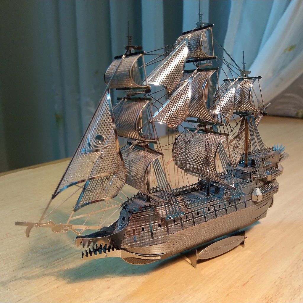  Mô Hình Kim Loại Lắp Ráp 3D Metal Mosaic Tàu Người Hà Lan Bay (59 mảnh, The Flying Dutchman) – MP713 