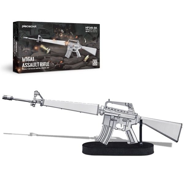  Mô Hình Kim Loại 3D Lắp Ráp Piececool Súng Trường M16A1 (86 mảnh, M16A1 Assault Rifle) HP349-SK - MP1229 