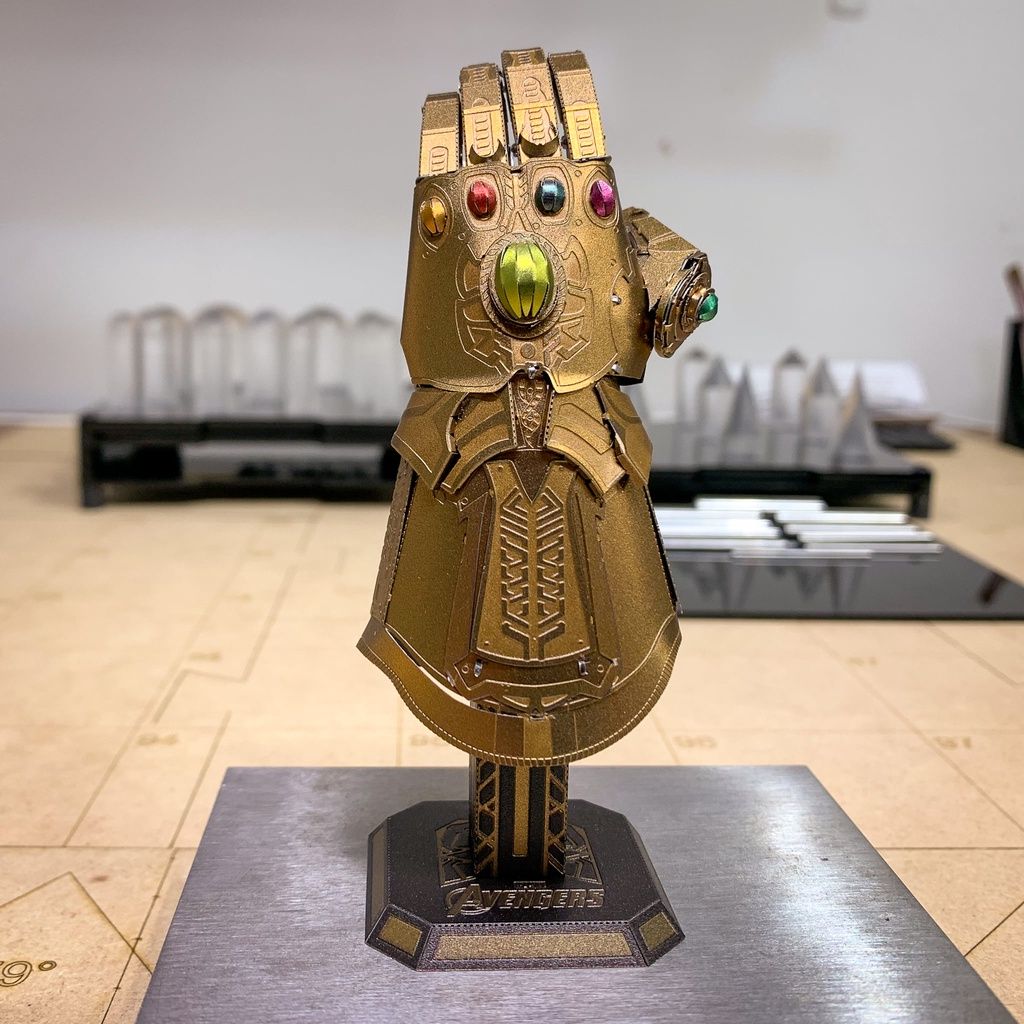  Mô Hình Kim Loại 3D Lắp Ráp Metal Head Marvel Găng Tay Vô Cực (Infinity Gauntlet) - MP1048 