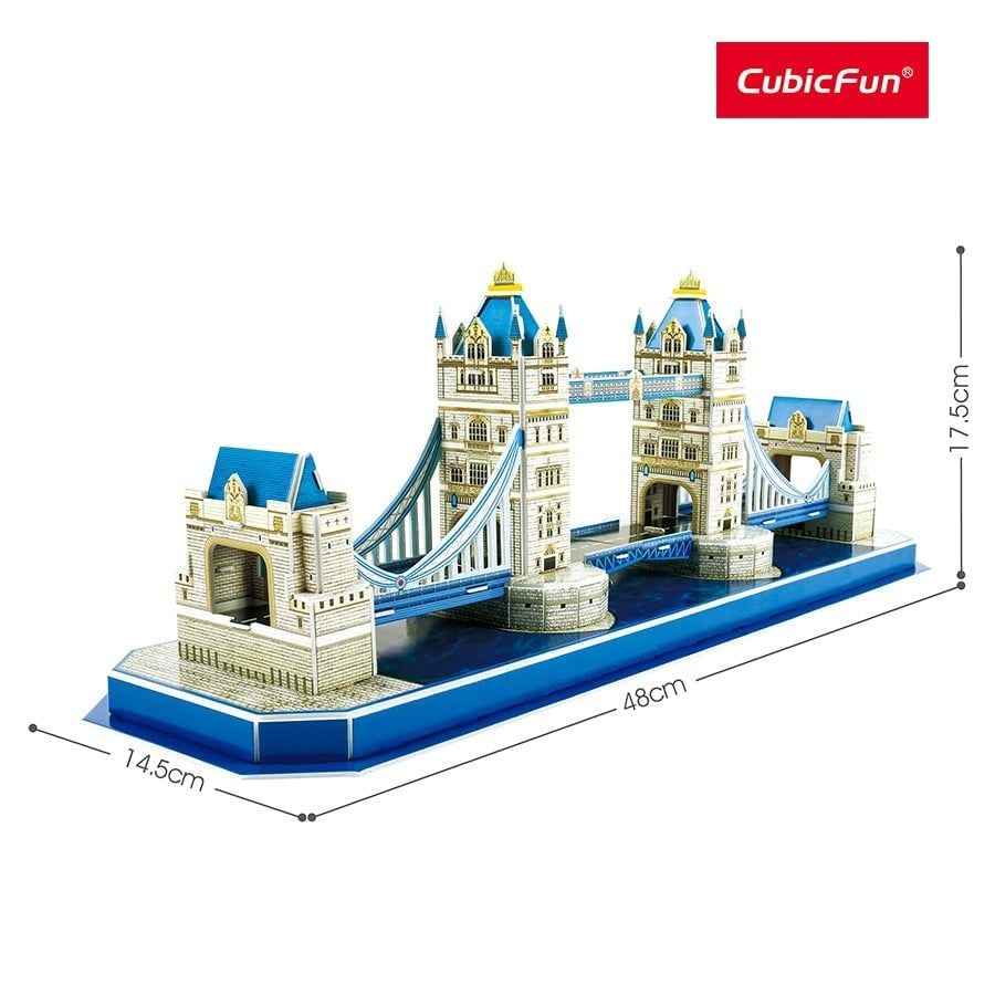  Mô Hình Giấy 3D Lắp Ráp CubicFun Cầu Tháp Luân Đôn (52 mảnh, London Tower Bridge) C238h - PP081 
