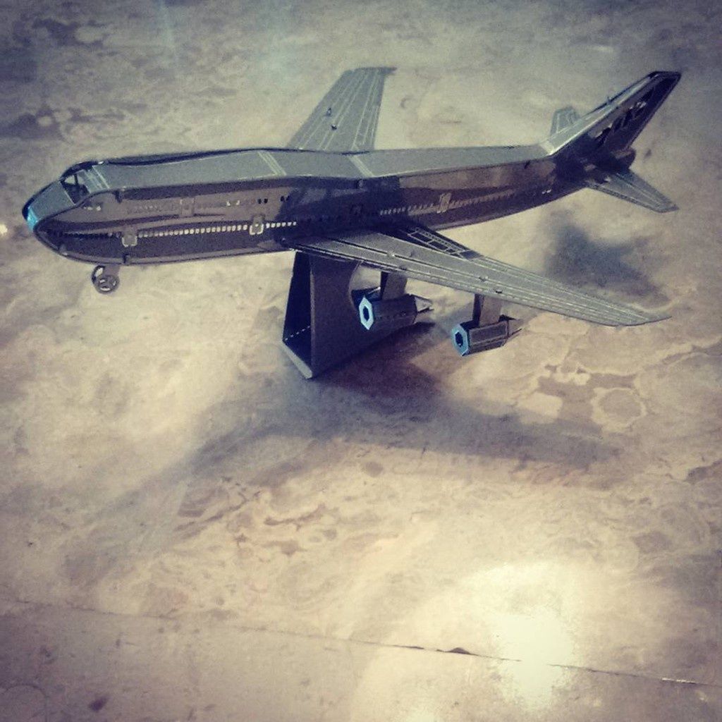  Mô Hình Kim Loại Lắp Ráp 3D Metal Mosaic Máy Bay Boeing 747 (15 mảnh) – MP1011 