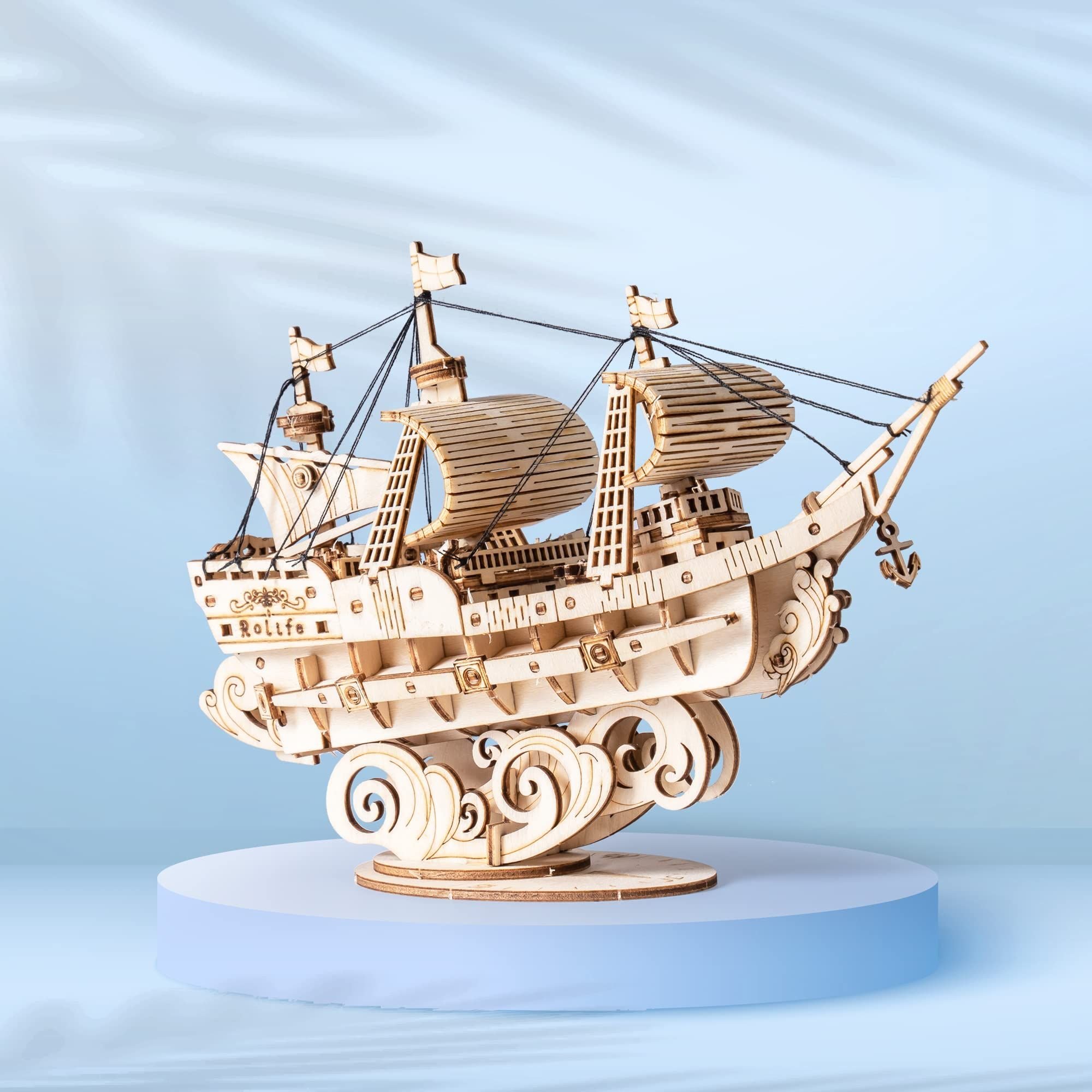  Mô Hình Gỗ 3D Lắp Ráp ROBOTIME Tàu Đánh Cá (188 mảnh, The Fishing Ship) TG308 - WP141 