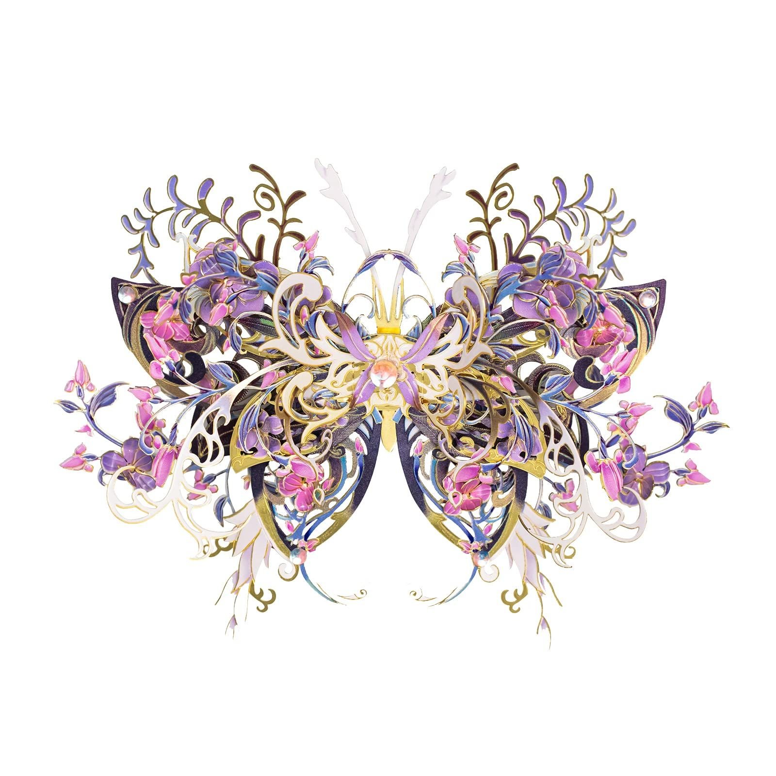  Mô Hình Kim Loại Lắp Ráp 3D MU Nghê Ca Hồ Điệp (60 mảnh, Butterfly Nige) YM-N149-B – MP1287 