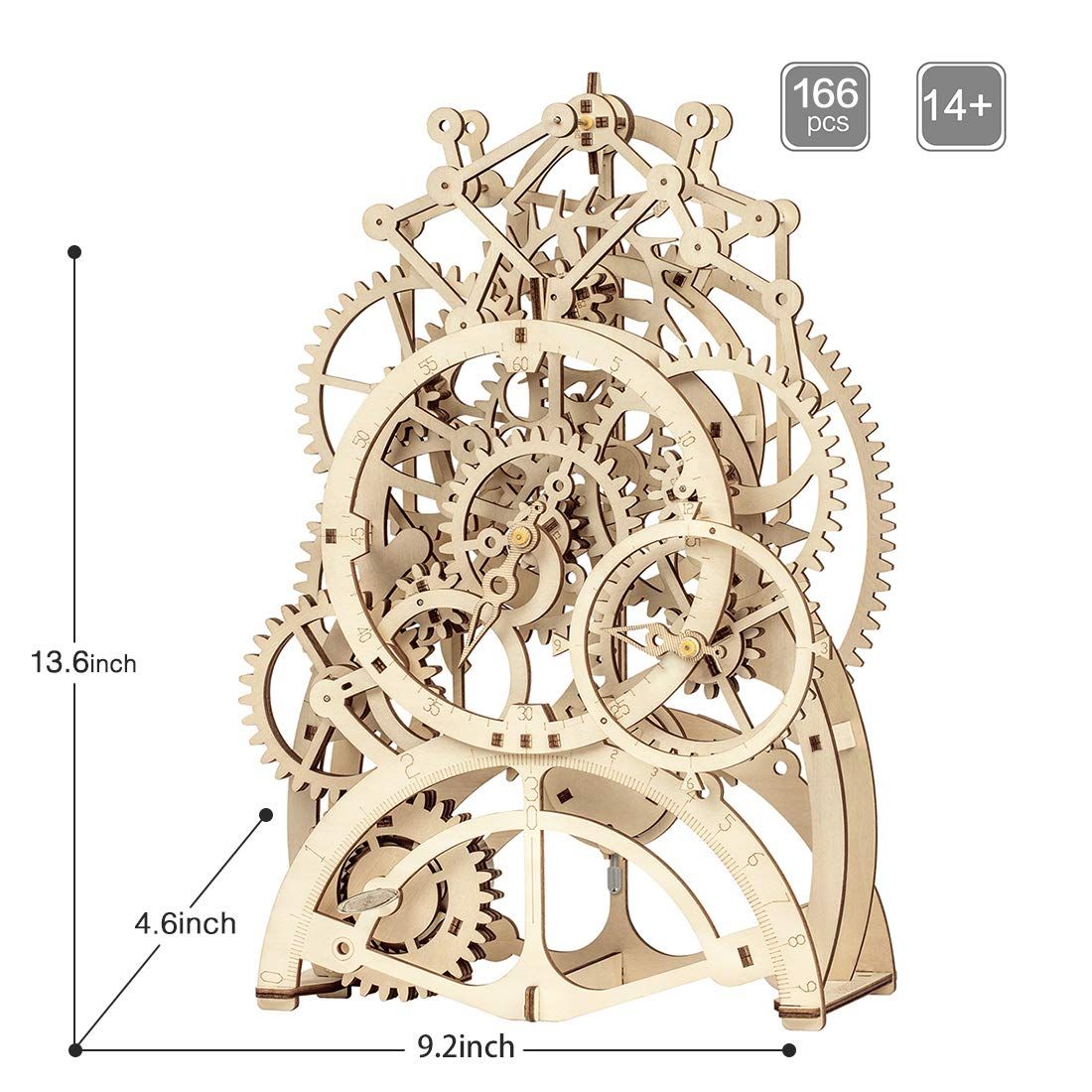  Mô Hình Gỗ 3D Lắp Ráp ROBOTIME Đồng Hồ Quả Lắc (170 mảnh, Pendulum Clock) LK501 - WP142 