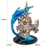  Mô Hình Kim Loại Lắp Ráp 3D MU Lâu Đài Đế Vương Atlantis (280 mảnh, Đế Mica Màu, Lost world Atlantis) YM-N117 – MP1005 
