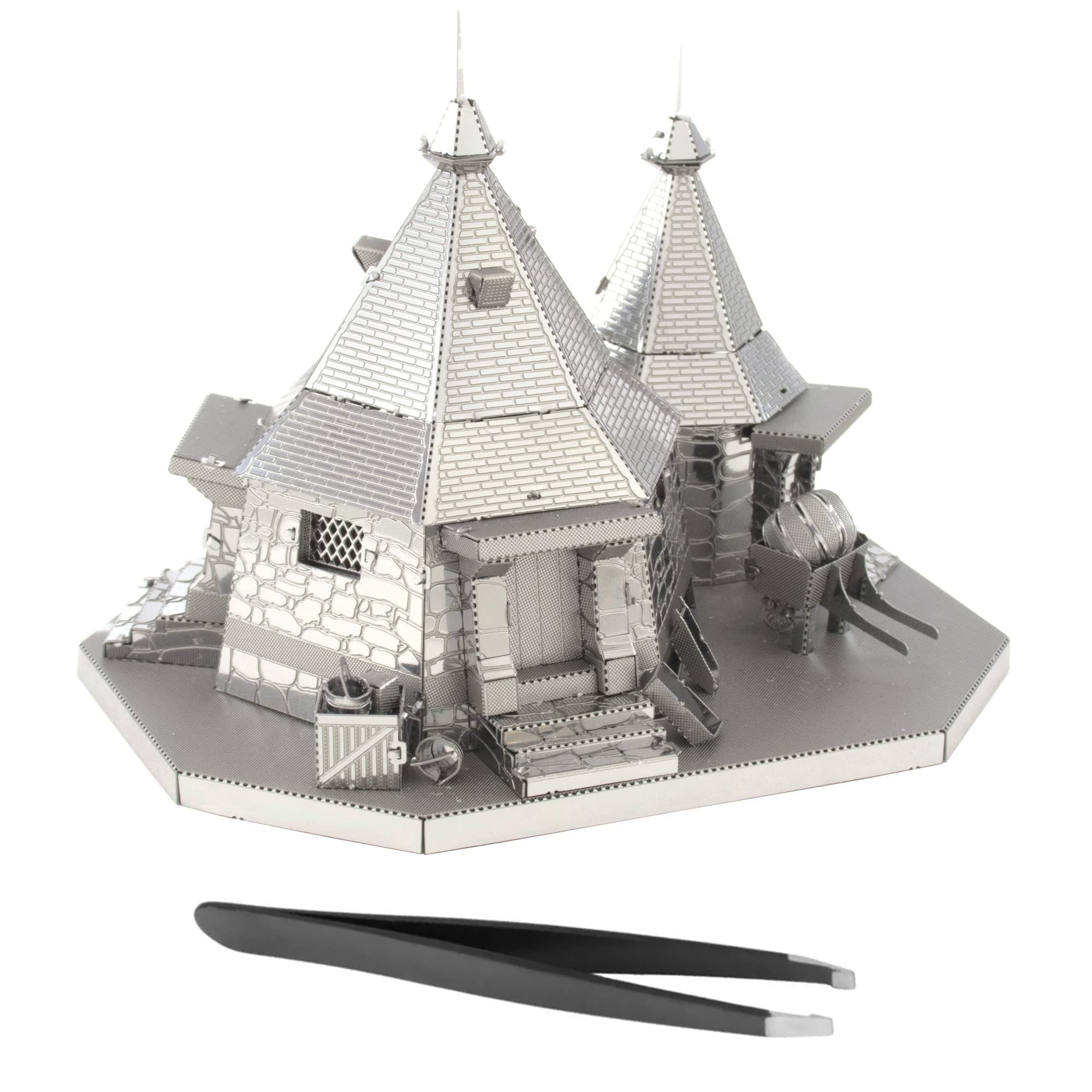  Mô Hình Kim Loại Lắp Ráp 3D Metal Head Harry Potter Túp lều (35 mảnh, Rubeus Hagrid) – MP402 