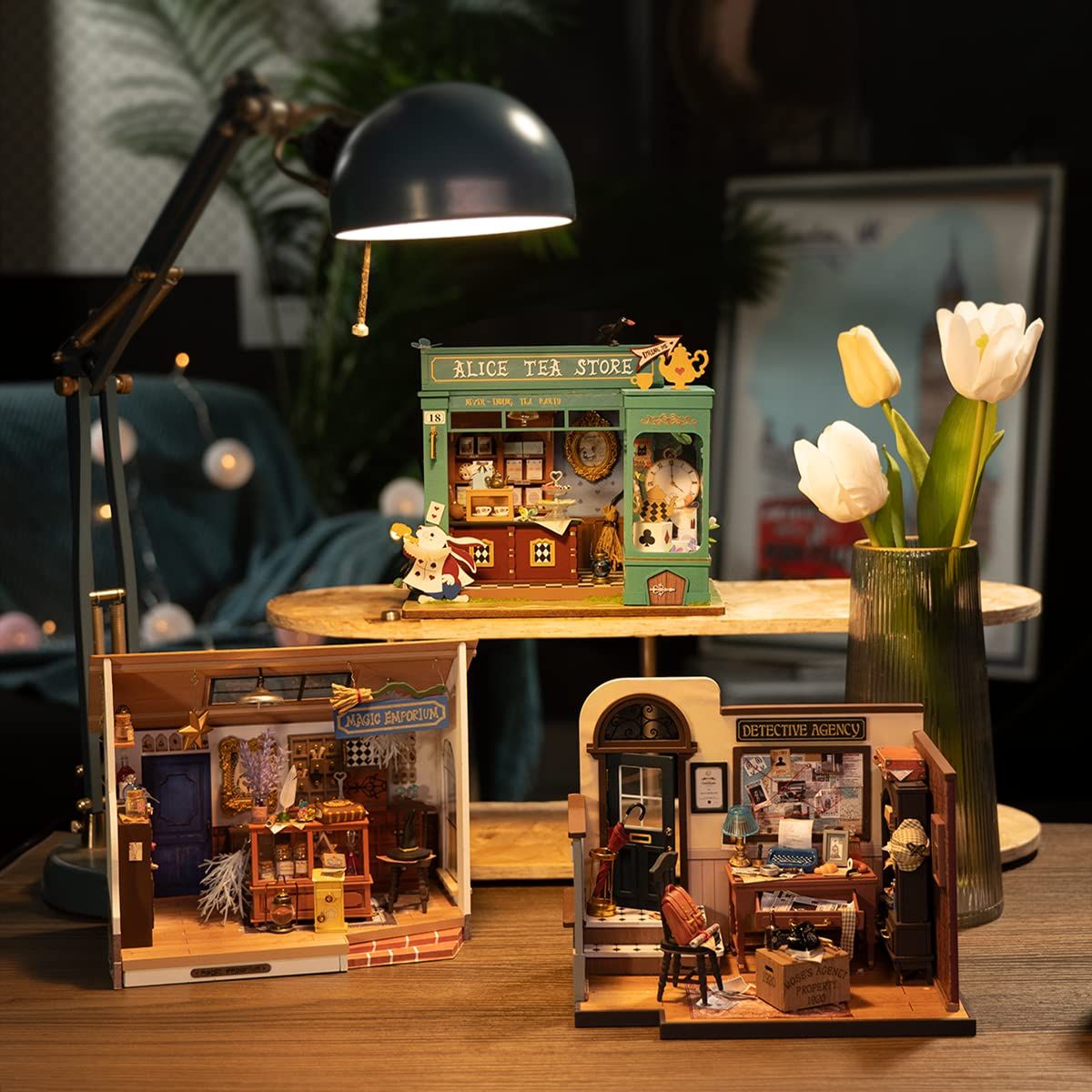  Mô Hình Gỗ 3D Lắp Ráp ROBOTIME ROLIFE Cửa Hàng Phép Thuật (148 mảnh, Kiki’s Magic Emporium) DG155 – WP244 