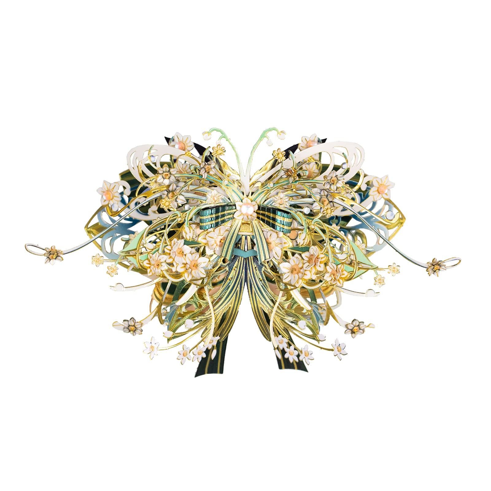  Mô Hình Kim Loại Lắp Ráp 3D MU Thúy Kiều Hồ Điệp (112 mảnh, Butterfly Cuiciao-Kingfisher's feather) YM-N149-C – MP1288 