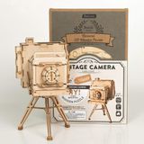  Mô Hình Gỗ 3D Lắp Ráp ROBOTIME Máy Chụp Ảnh Cổ Điển (183 mảnh, Vintage Camera) TG403 – WP054 