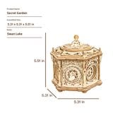  Mô Hình Gỗ 3D Lắp Ráp ROBOTIME ROKR Hộp Nhạc Khu Vườn Bí Mật (315 mảnh, Secret Garden) AMK52 – WP217 