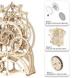  Mô Hình Gỗ 3D Lắp Ráp ROBOTIME Đồng Hồ Quả Lắc (170 mảnh, Pendulum Clock) LK501 - WP142 