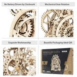  Mô Hình Gỗ 3D Lắp Ráp ROBOTIME Đồng Hồ Quả Lắc (170 mảnh, Pendulum Clock) LK501 - WP142 