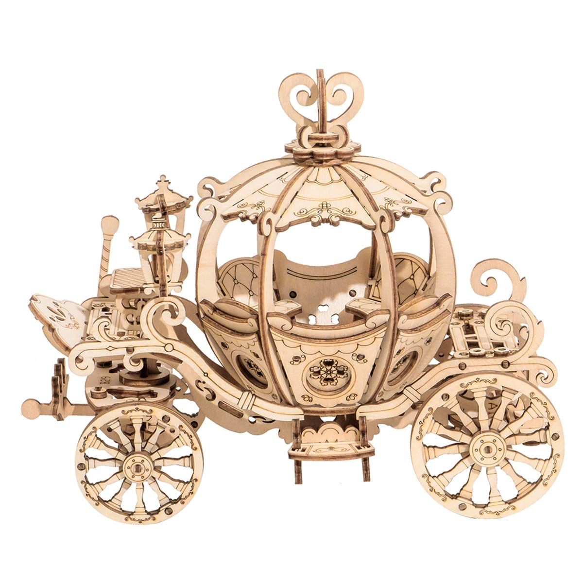  Mô Hình Gỗ 3D Lắp Ráp ROBOTIME Xe Bí Ngô (182 mảnh, Pumpkin Carriage) TG302 – WP057 