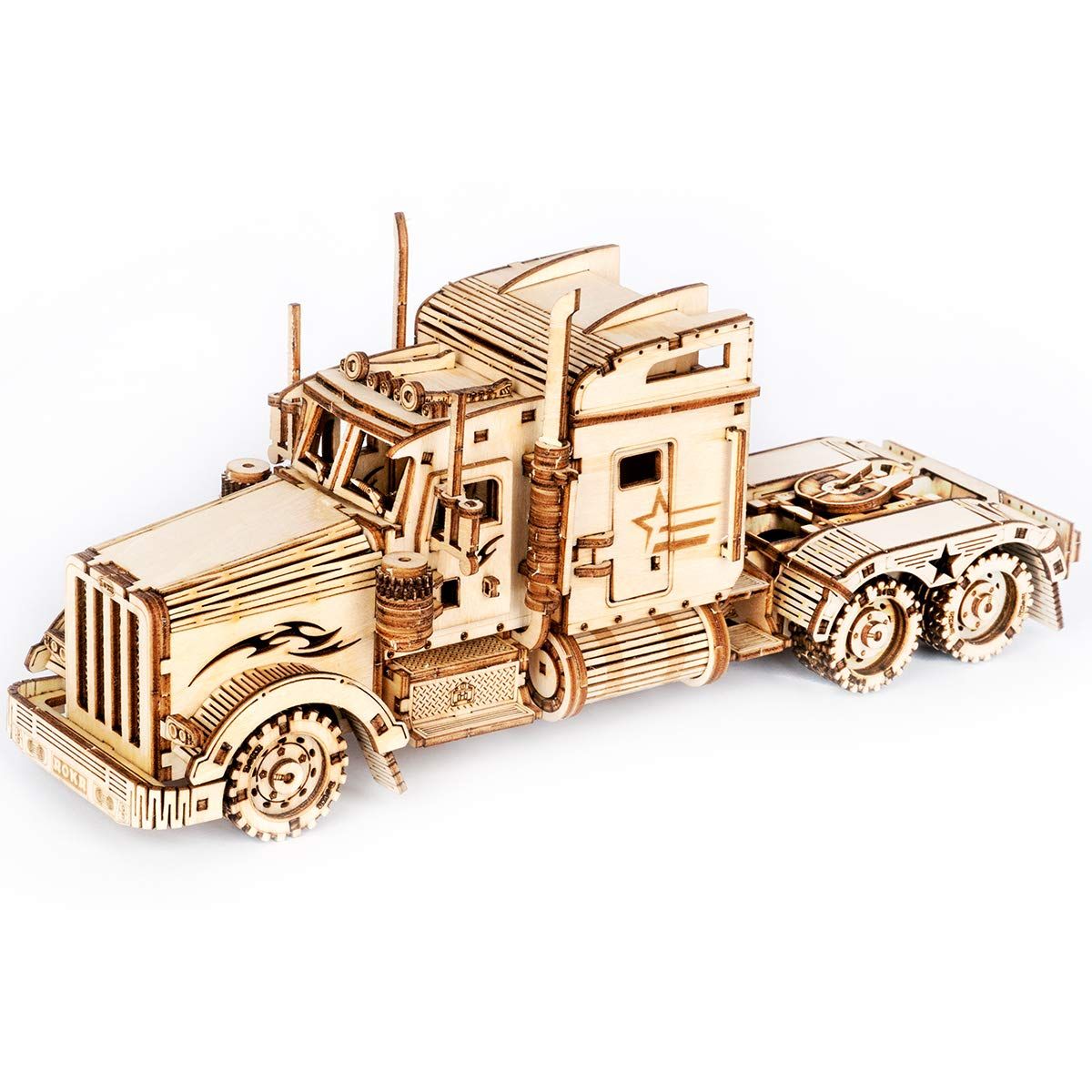  Mô Hình Gỗ 3D Lắp Ráp ROBOTIME Xe Đầu Kéo (286 mảnh, Heavy Truck) MC502 – WP033 